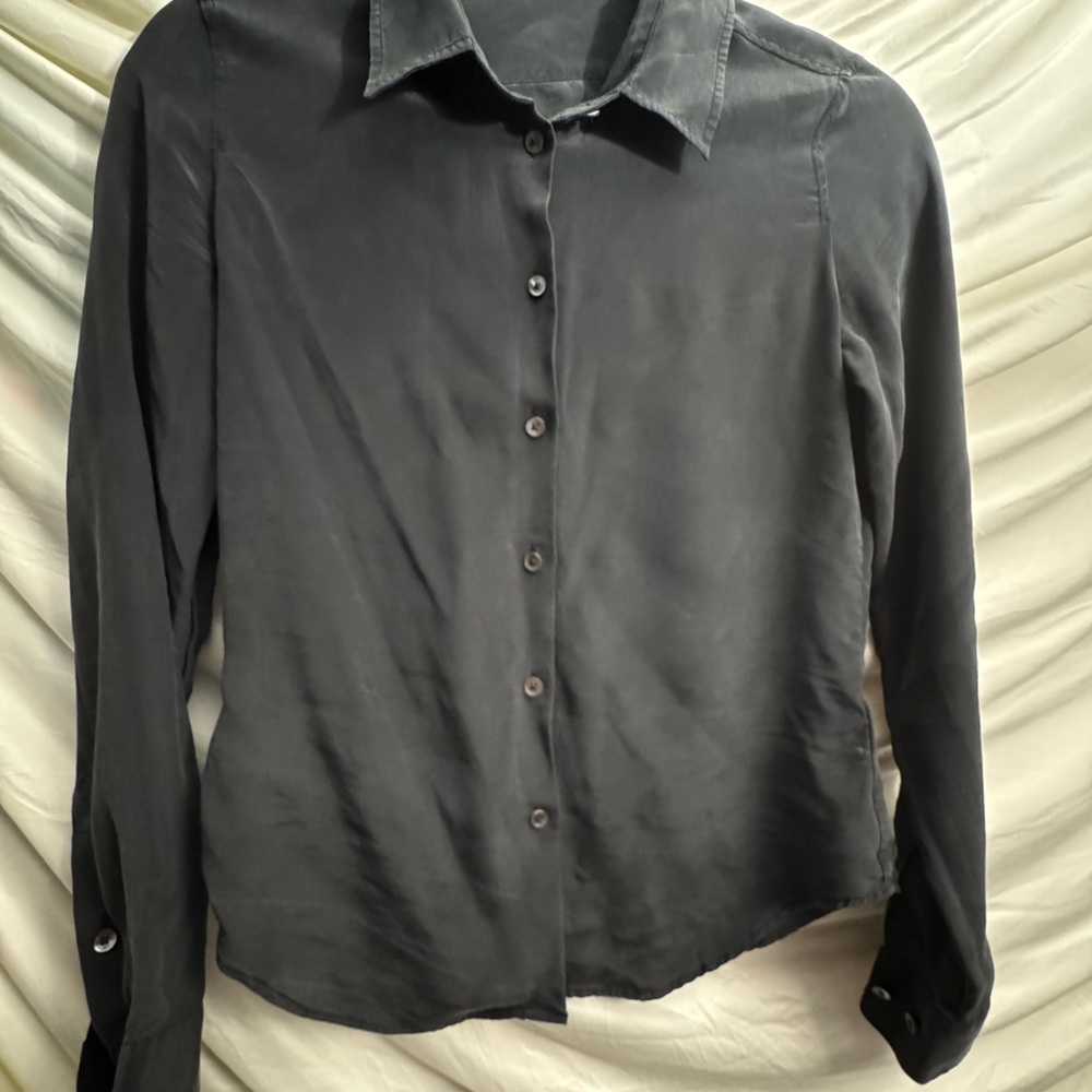 Babaton Charcoal Button-Down Shirt